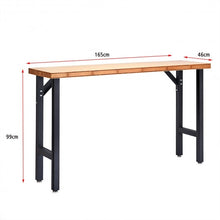 Load image into Gallery viewer, 65" Bamboo Modular Workbench Table
