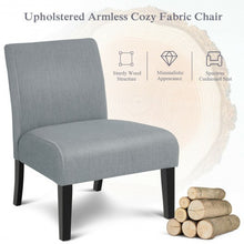 Load image into Gallery viewer, Modern Upholstered Armless Cozy Fabric Chair