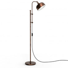Load image into Gallery viewer, Industrial Floor Standing Pole Lamp with Adjustable Lamp Head