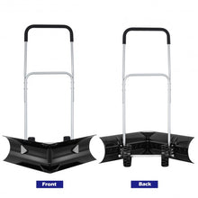 Load image into Gallery viewer, Dual Rolling Snow Pusher w/ 6" Wheels & Adjustable Handle