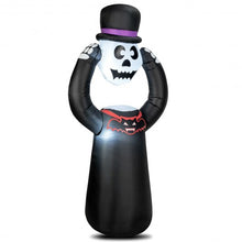 Load image into Gallery viewer, Self Inflating Halloween Skull with nternal LED Bulbs