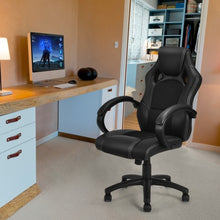 Load image into Gallery viewer, High Back Race Car Style Bucket Seat Office Desk Chair Gaming Chair New-black