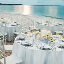 Load image into Gallery viewer, 10 pcs 120" Home Restaurant Polyester Round Tablecloth