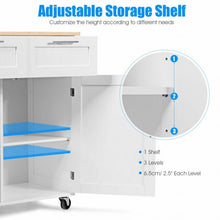 Load image into Gallery viewer, Heavy Duty Rolling Kitchen Cart-White
