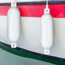 Load image into Gallery viewer, 23" 4 Pack Hand Inflatable Marine Bumper Boat Fenders-White