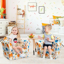 Load image into Gallery viewer, Kids Elephant Upholstered Sofa with Armrest