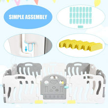 Load image into Gallery viewer, 10-Panel Kids Safety Activity Center -Gray