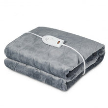 Load image into Gallery viewer, Flannel Electric Blanket Heated Throw with 3 Heat Settings