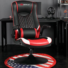 Load image into Gallery viewer, 360 Degree Swivel Rocking Racing Style Gaming Chair-Red