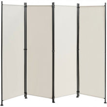 Load image into Gallery viewer, 4-Panel Room Divider Folding Privacy Screen-Beige