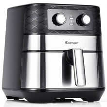 Load image into Gallery viewer, 1700W 5.3 QT Electric Hot Air Fryer w/Stainless steel & Non-Stick Fry Basket-BK