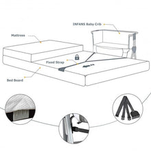 Load image into Gallery viewer, Adjustable Baby Bedside Crib with Large Storage-Dark Gray