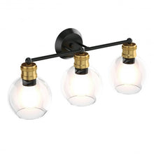 Load image into Gallery viewer, Modern 3-light Bubbled Glass Vanity Light