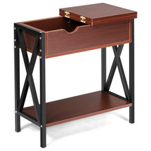 Load image into Gallery viewer, Flip Top End Table Sofa Side Console Table-Coffee