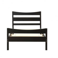 Load image into Gallery viewer, Twin Size Platform Bed Frame Foundation Slat Support -Espresso