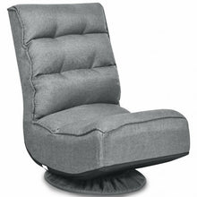 Load image into Gallery viewer, 5-Position Folding Floor Gaming Chair-Gray