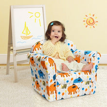 Load image into Gallery viewer, Kids Elephant Upholstered Sofa with Armrest