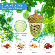 Load image into Gallery viewer, Metal Acorn Wild Bird Feeder Outdoor Hanging Food Dispenser for Garden Yard