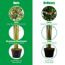 Load image into Gallery viewer, 6 ft Artificial Bamboo Silk Tree Decorative Planter