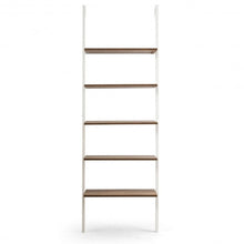Load image into Gallery viewer, 5-Tier Metal Frame Ladder Shelf -White