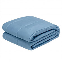 Load image into Gallery viewer, 48"x72" Heavy Weighted 15lb Natural Bamboo Fabric Blanket-Blue