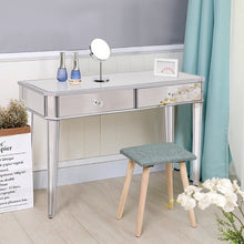 Load image into Gallery viewer, Mirrored Makeup Table Desk Vanity for Women with Drawers