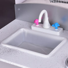 Load image into Gallery viewer, Kids Wooden Modern Kitchen Cooking Pretend Play Set