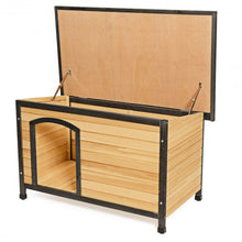 Load image into Gallery viewer, Wood Extreme Weather Resistant Pet Log Cabin-M