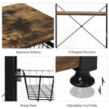 Load image into Gallery viewer, Industrial Kitchen Baker's Rack Microwave Shelf with 6 Hooks