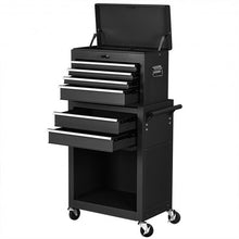 Load image into Gallery viewer, Rolling Cabinet Storage Chest Box Garage Toolbox-Black