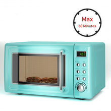 Load image into Gallery viewer, 700W Glass Turntable Retro Countertop Microwave Oven-Green