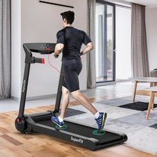 Load image into Gallery viewer, 3HP Folding Electric Treadmill Running Machine with Bluetooth Speaker-Red