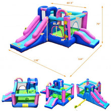 Load image into Gallery viewer, Inflatable Bounce Castle with Dual Slides and Climbing Wall without Blower