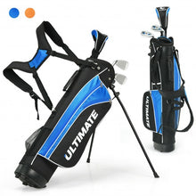Load image into Gallery viewer, Set of 5 Ultimate 31" Portable Junior Complete Golf Club Set for Kids Age 8+ -Blue