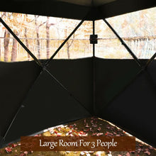 Load image into Gallery viewer, 3 Person Hunting camouflage Surround View Tent with Slide Mesh Window