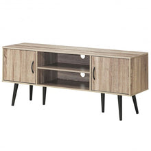 Load image into Gallery viewer, TV Stand w/ 2 Storage Cabinets 2 Open Shelves