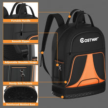Load image into Gallery viewer, Tool Backpack Heavy Duty Jobsite Tool Bag 33 Pockets