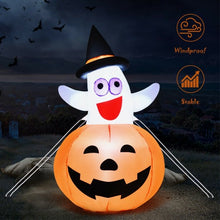 Load image into Gallery viewer, 5 Ft Halloween Blow-up Inflatable Ghost with LED Bulb