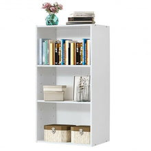 Load image into Gallery viewer, 3 Open Shelf Bookcase Modern Storage Display Cabinet-White