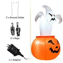 Load image into Gallery viewer, 6 FT Halloween Blow-Up Inflatable Ghost in Pumpkin