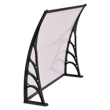 Load image into Gallery viewer, 40" x 40" Outdoor Polycarbonate Front Door Window Awning Canopy-Black