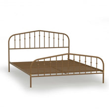Load image into Gallery viewer, Queen Size Metal Bed Frame Steel Slat Platform-Brown