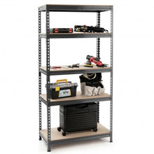 Load image into Gallery viewer, 5-Tier Steel Shelving Unit Storage Shelves Heavy Duty Storage Rack-Gray
