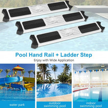 Load image into Gallery viewer, Split Swimming Pool Ladder Stainless Steel 3-Step Ladder and 2 Handrails