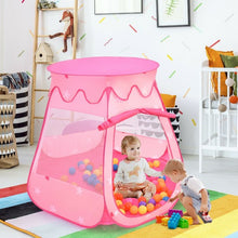 Load image into Gallery viewer, Pink Portable Kid Play House Play Tent with 100 Balls