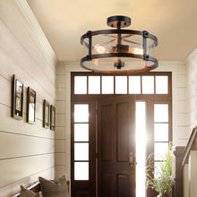 Load image into Gallery viewer, 3-Light Living Room Retro Flush Mount Ceiling Light