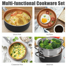 Load image into Gallery viewer, 12-Piece Safe Non-stick Cookware Set