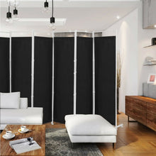 Load image into Gallery viewer, 6-Panel Room Divider Folding Privacy Screen -Black