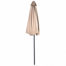 Load image into Gallery viewer, 9Ft Patio Bistro Half Round Umbrella -Beige