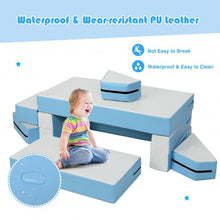 Load image into Gallery viewer, 4-in-1 Crawl Climb Foam Shapes Toddler Kids Playset-Blue